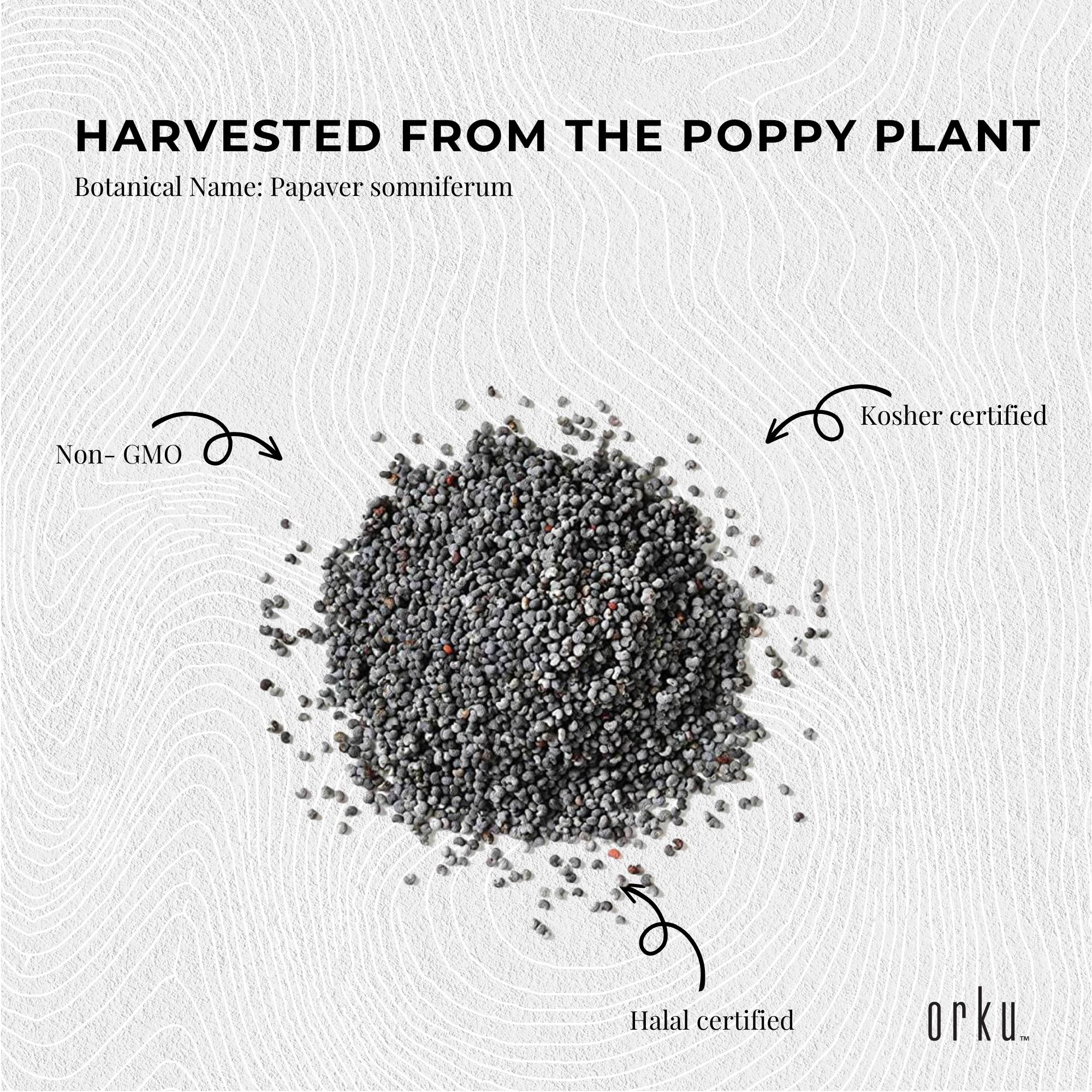 1Kg Poppy Seeds Unwashed Papaver Somniferum For Baking and Decoratingg - NuSea