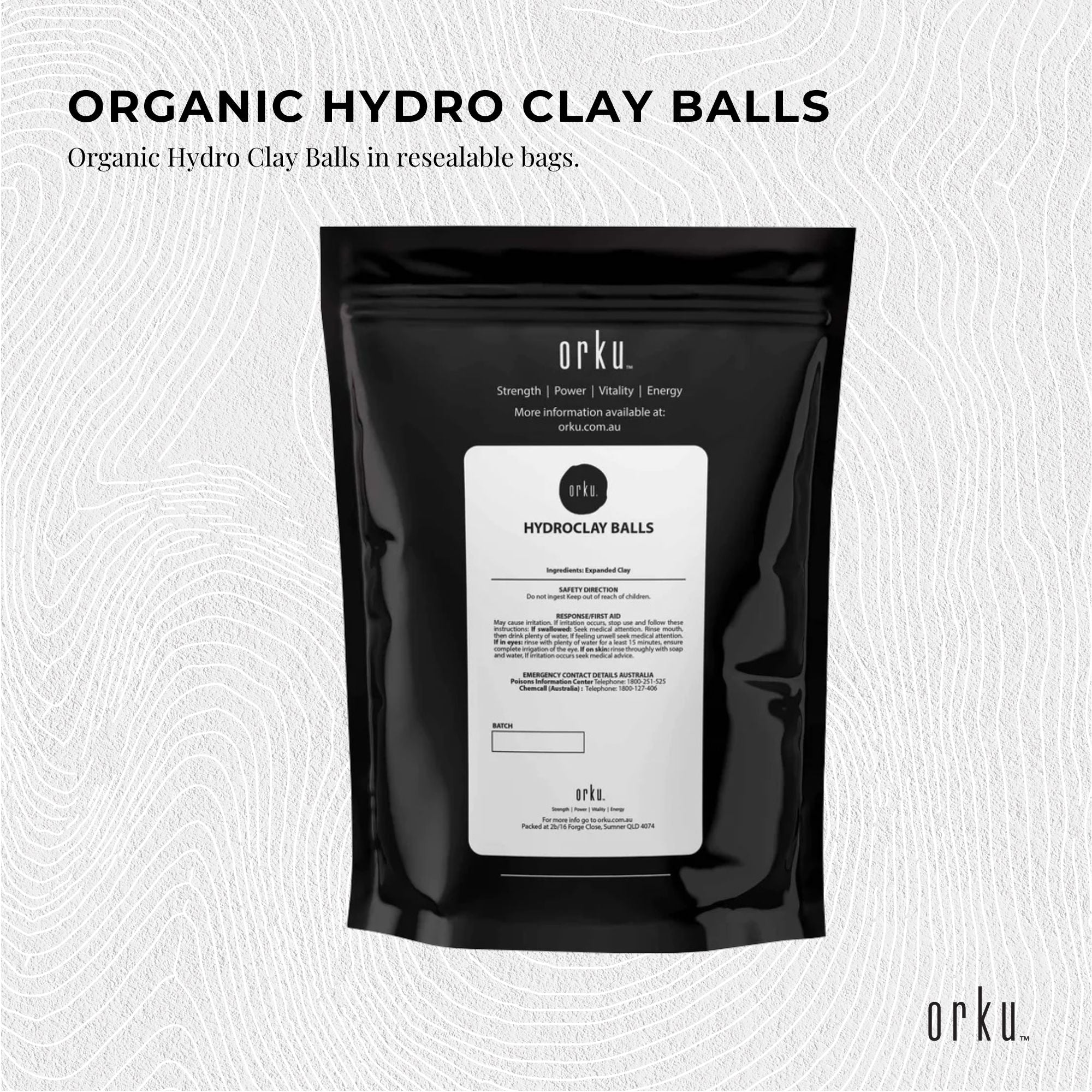 1L Hydro Clay Balls - Organic Premium Hydroponic Expanded Plant Growing Medium - NuSea