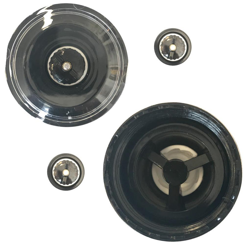 1x 180ml Glass Salt or Pepper Grinder 18cm - Adjustable Ceramic Core Tall Mill - NuSea