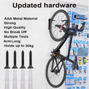 1x Bike Rack Garage Wall Mount Hanger Hooks Storage Bicycle Vertical for Indoor Shed with Screws - NuSea