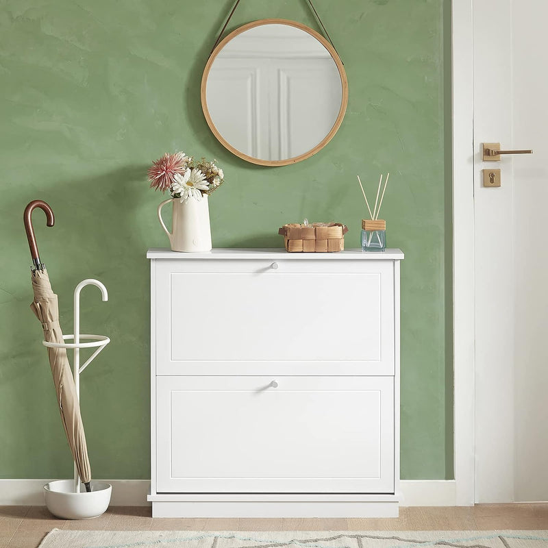 2 Drawer Shoe Cabinet Storage Unit - NuSea