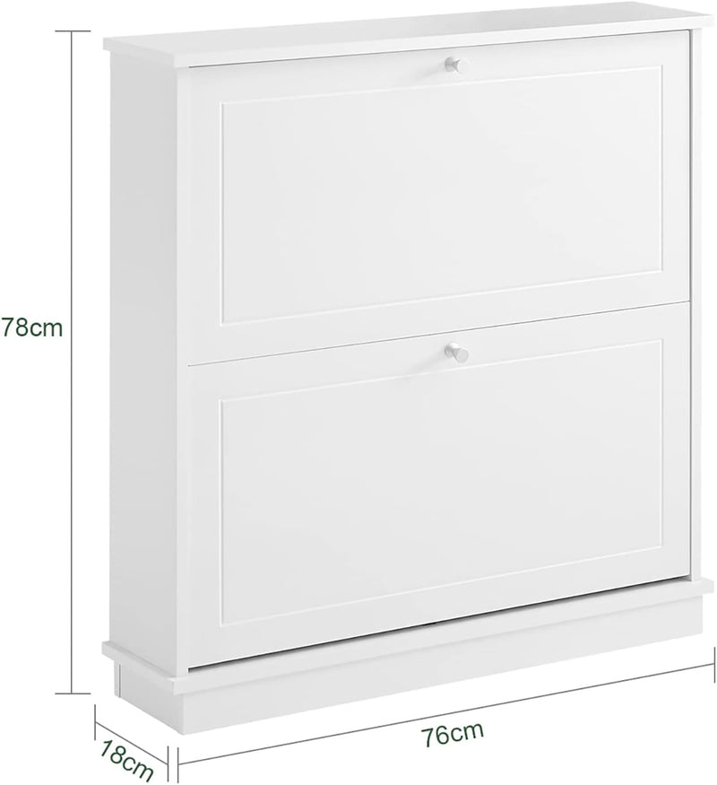2 Drawer Shoe Cabinet Storage Unit - NuSea