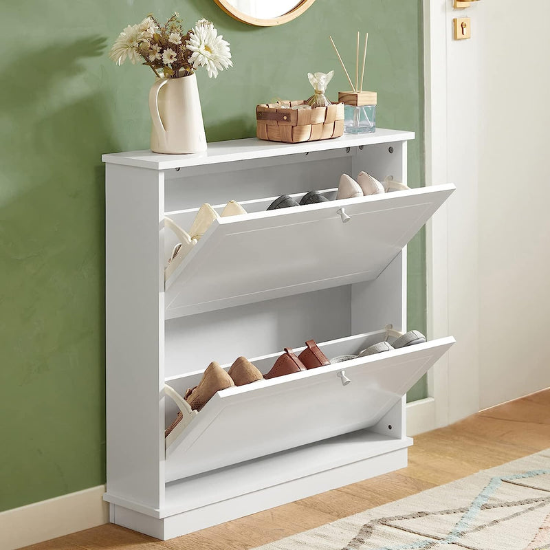 2 Drawer Shoe Cabinet Storage Unit - NuSea