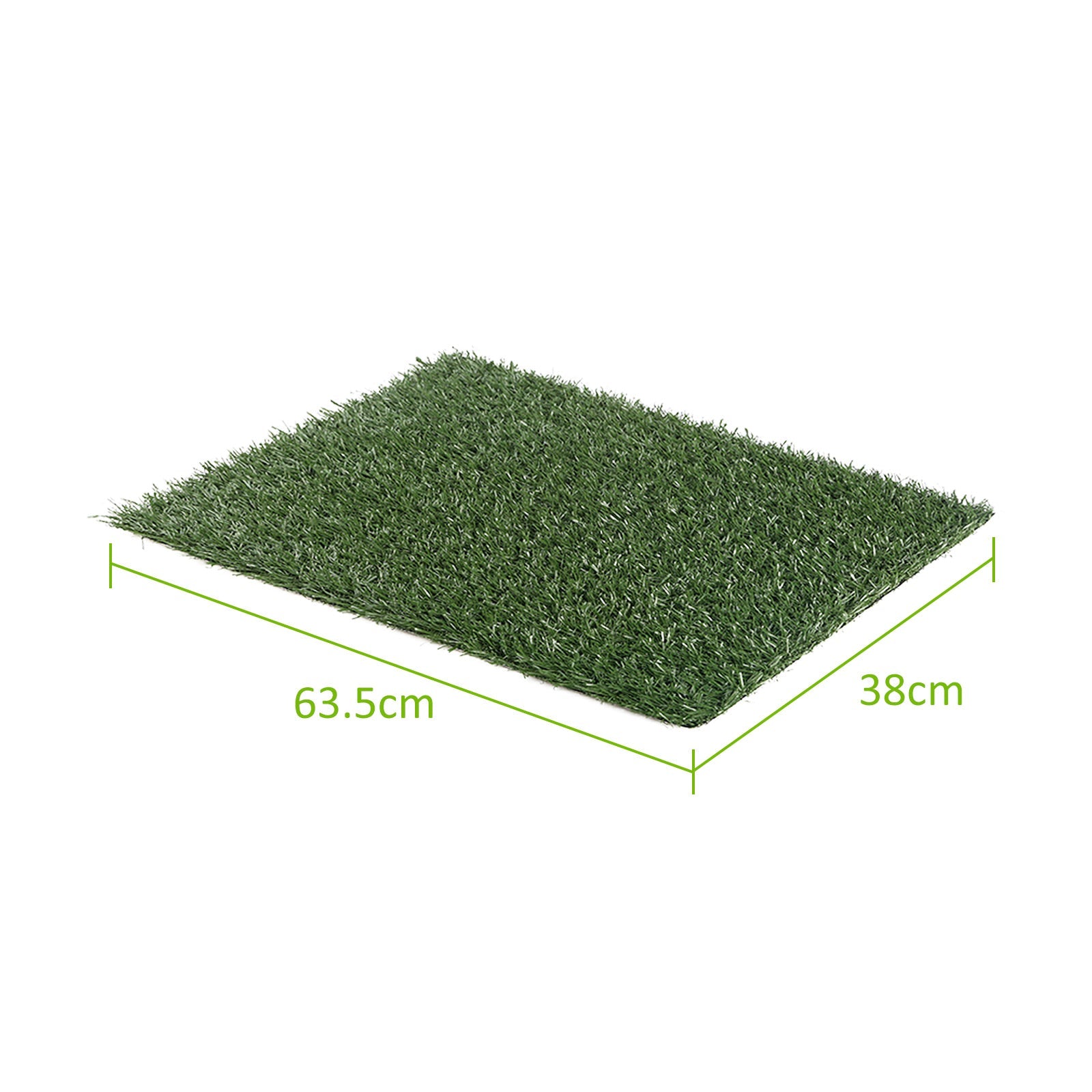 2 Grass Mat 63.5cm x 38cm for Pet Dog Potty Tray Training Toilet - NuSea