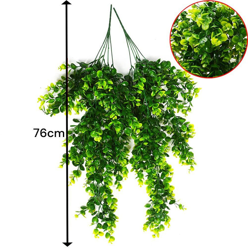 2 Pack 76cm Artificial Eucalyptus Plants Fake Plants FauxHome Garden Window Office Wedding Decoration - NuSea