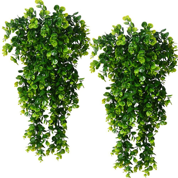 2 Pack 76cm Artificial Eucalyptus Plants Fake Plants FauxHome Garden Window Office Wedding Decoration - NuSea