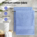 2 Pack Bath Sheets Set Cotton Extra Large Towel Blue - NuSea