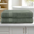 2 Pack Bath Sheets Set Cotton Extra Large Towel Green - NuSea
