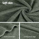 2 Pack Bath Sheets Set Cotton Extra Large Towel Green - NuSea
