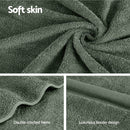 2 Pack Bath Sheets Set Cotton Extra Large Towel Green - NuSea