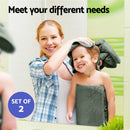 2 Pack Bath Sheets Set Cotton Extra Large Towel Green - NuSea