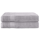 2 Pack Bath Sheets Set Cotton Extra Large Towel Grey - NuSea