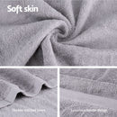 2 Pack Bath Sheets Set Cotton Extra Large Towel Grey - NuSea