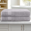 2 Pack Bath Sheets Set Cotton Extra Large Towel Grey - NuSea