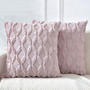 2 Pack Decorative Boho Throw Pillow Covers 45 x 45 cm (Pink) - NuSea