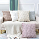2 Pack Decorative Boho Throw Pillow Covers 45 x 45 cm (Pink) - NuSea