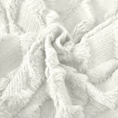 2 Pack Decorative Boho Throw Pillow Covers 45 x 45 cm (White) - NuSea