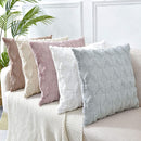 2 Pack Decorative Boho Throw Pillow Covers 45 x 45 cm (White) - NuSea