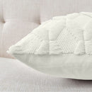 2 Pack Decorative Boho Throw Pillow Covers 45 x 45 cm (White) - NuSea