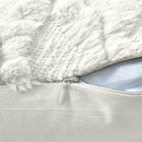 2 Pack Decorative Boho Throw Pillow Covers 45 x 45 cm (White) - NuSea