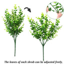 2 Pack Fake Plants Faux Artificial Eucalyptus Plants Home Garden Window Office Wedding Decoration - NuSea