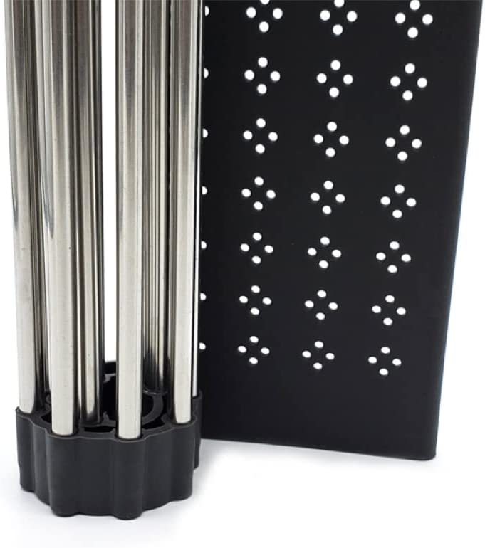 2 Pack Large Stainless Steel Roll Up Dish Drying Rack with Utensil Holder for Home Kitchen - NuSea