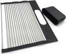 2 Pack Large Stainless Steel Roll Up Dish Drying Rack with Utensil Holder for Home Kitchen - NuSea