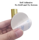 2 Pcs Wall Mount Self Adhesive Bathroom Towel Hooks Holder Cloth Hanger Hook Door Hanger Gold - NuSea