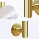 2 Pcs Wall Mount Self Adhesive Bathroom Towel Hooks Holder Cloth Hanger Hook Door Hanger Gold - NuSea