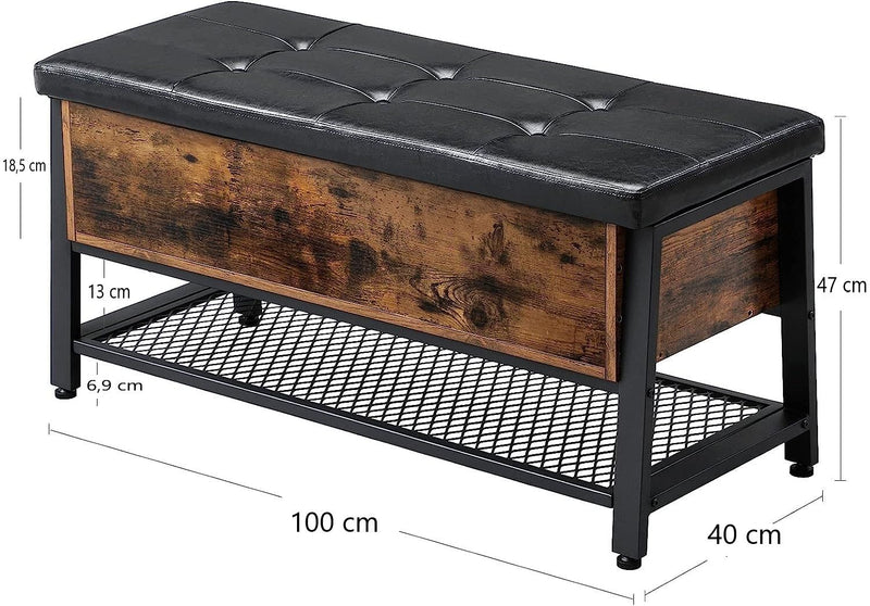 2 Tier Shoe Storage Bench - NuSea