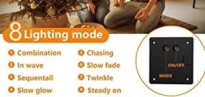 200 Waterproof LED Solar Fairy Light Outdoor with 8 Lighting Modes for Home,Garden and Decoration - NuSea