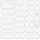 STORFEX Multifunctional Clear Plastic Drawer Organizers Set_0