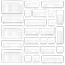 STORFEX Multifunctional Clear Plastic Drawer Organizers Set_0