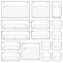 STORFEX Multifunctional Clear Plastic Drawer Organizers Set_1
