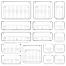 STORFEX Multifunctional Clear Plastic Drawer Organizers Set_1
