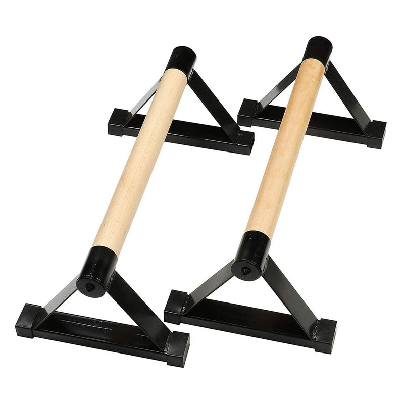 1 Pair Anti-Slip Wooden Push Up Handstand Bars For Calisthenics and Fitness_2