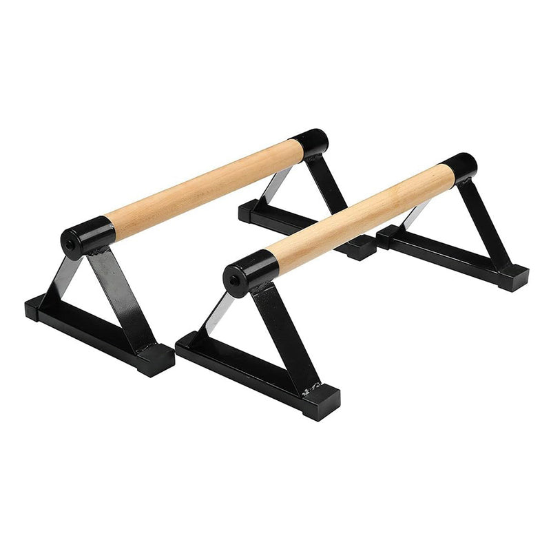 1 Pair Anti-Slip Wooden Push Up Handstand Bars For Calisthenics and Fitness_1