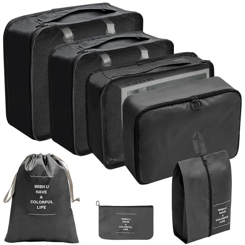 Travel Organizer Storage Bags Suitcase Packing Cubes Set