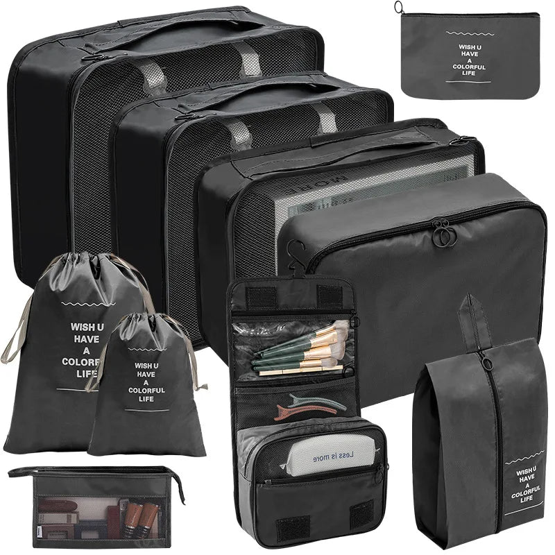 Travel Organizer Storage Bags Suitcase Packing Cubes Set