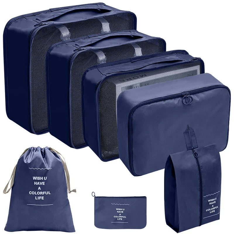 Travel Organizer Storage Bags Suitcase Packing Cubes Set