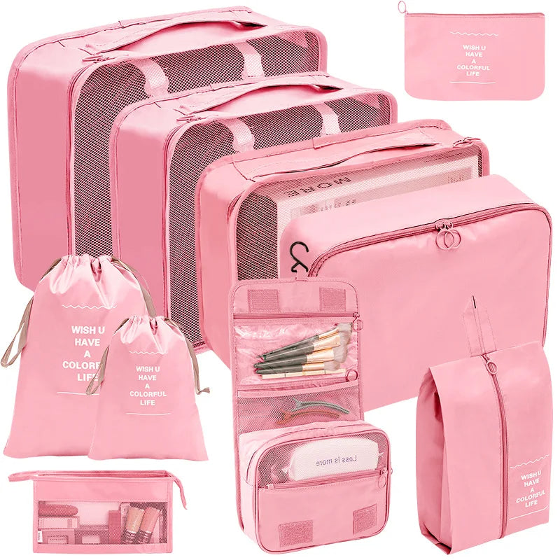 Travel Organizer Storage Bags Suitcase Packing Cubes Set