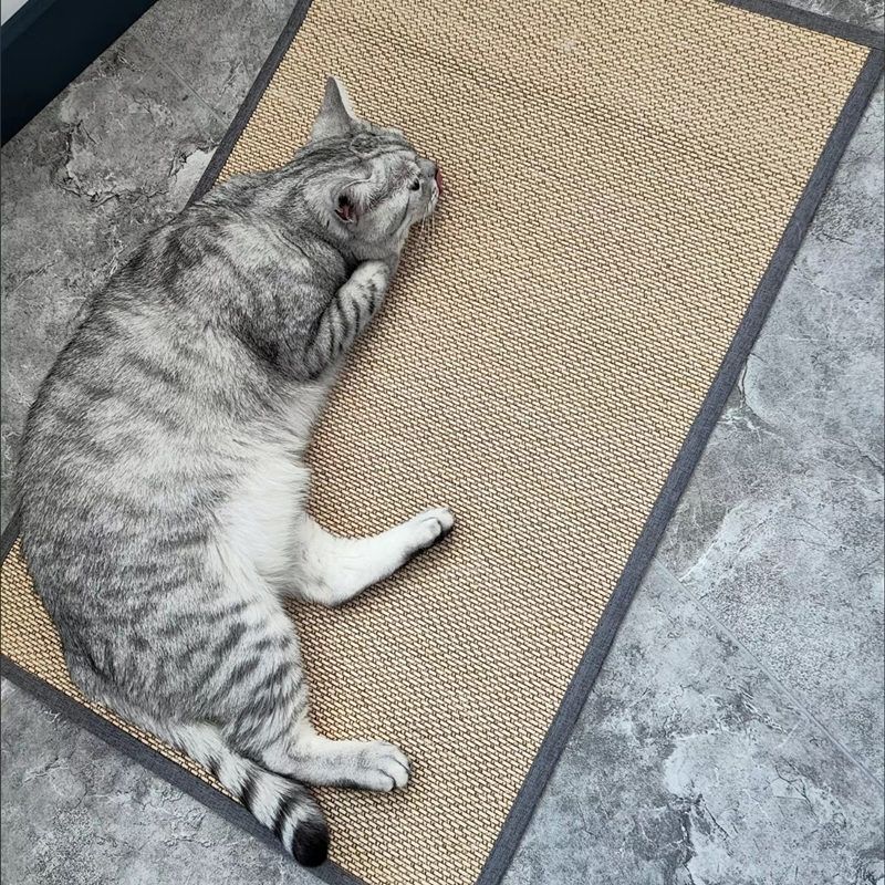 Natural Bamboo Cat Scratcher Sofa Mat