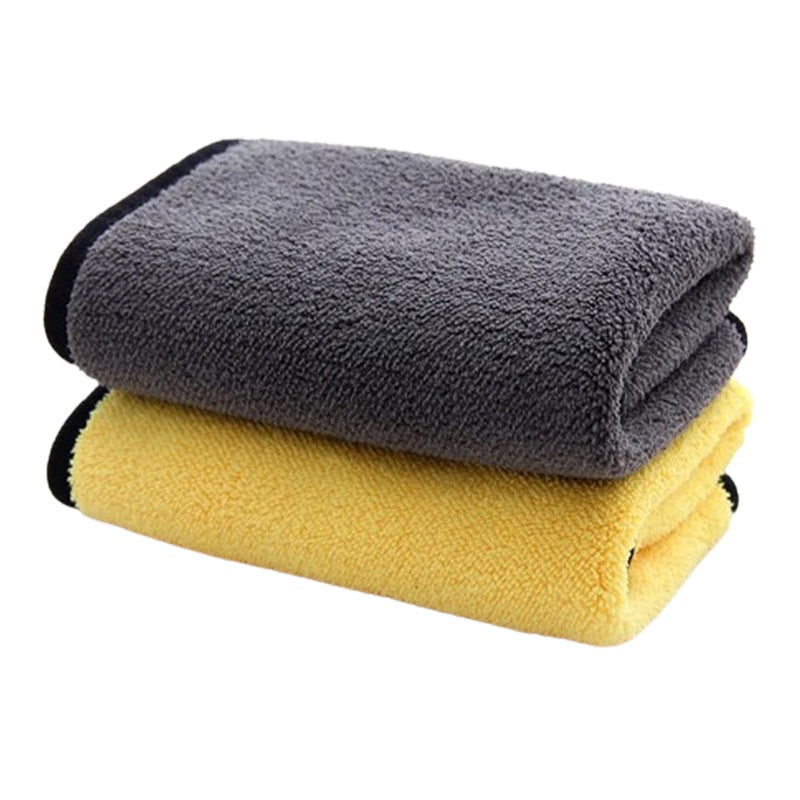 3/5/10Pcs Ultra-Soft Dual Layer Microfiber Towels for Car Washing and Household