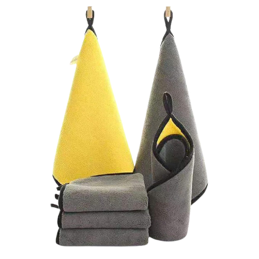 3/5/10Pcs Ultra-Soft Dual Layer Microfiber Towels for Car Washing and Household