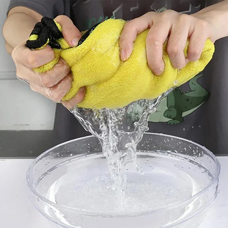 3/5/10Pcs Ultra-Soft Dual Layer Microfiber Towels for Car Washing and Household