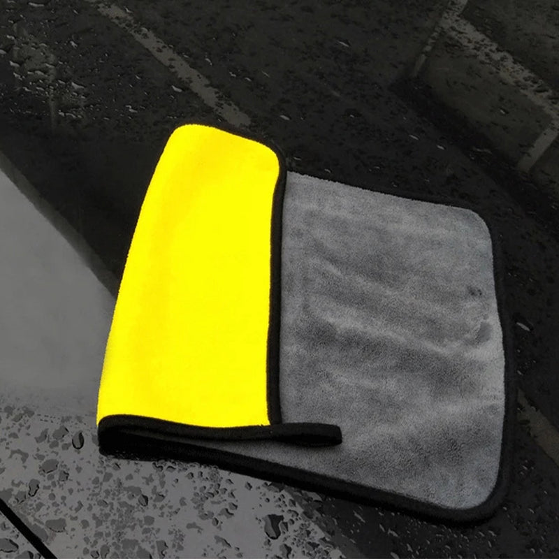 3/5/10Pcs Ultra-Soft Dual Layer Microfiber Towels for Car Washing and Household