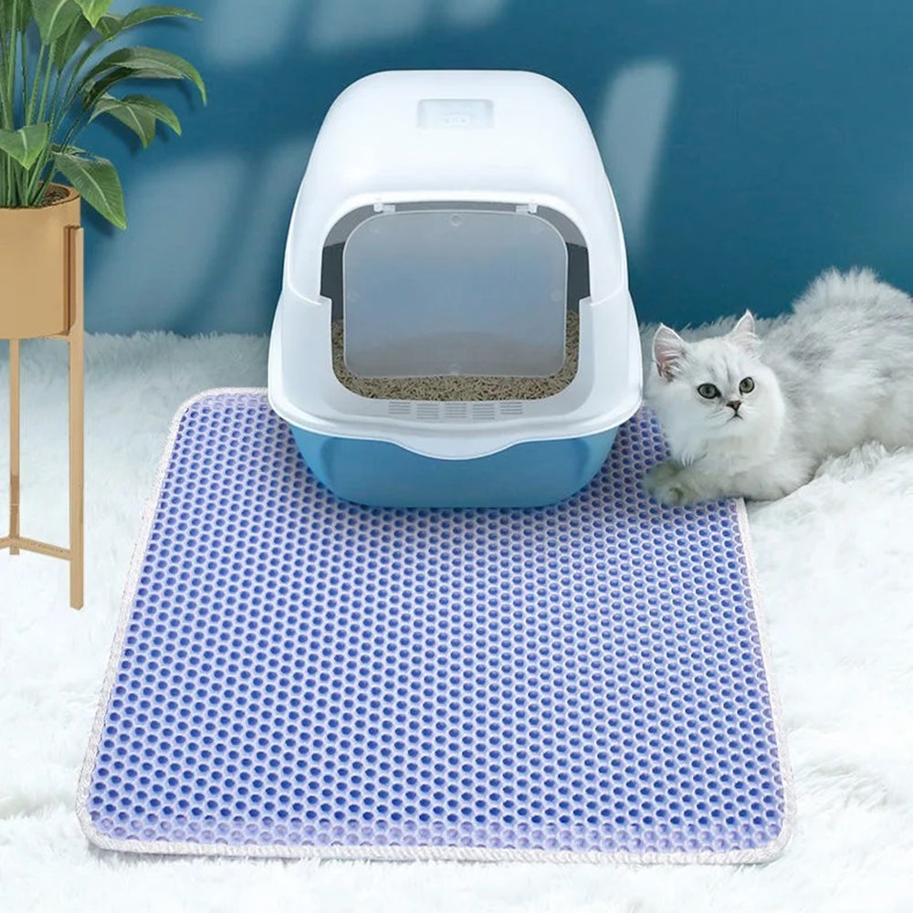 Waterproof Double Layer Cat Litter Mat Non-Slip Scratch Pad