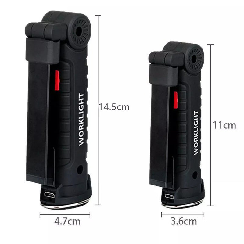 Hangable Versatile Rechargeable COB LED Work Light with Magnetic Base