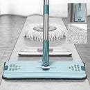 Wet or Dry Usage Hands-Free Mopping System with Bucket and Microfiber Pads