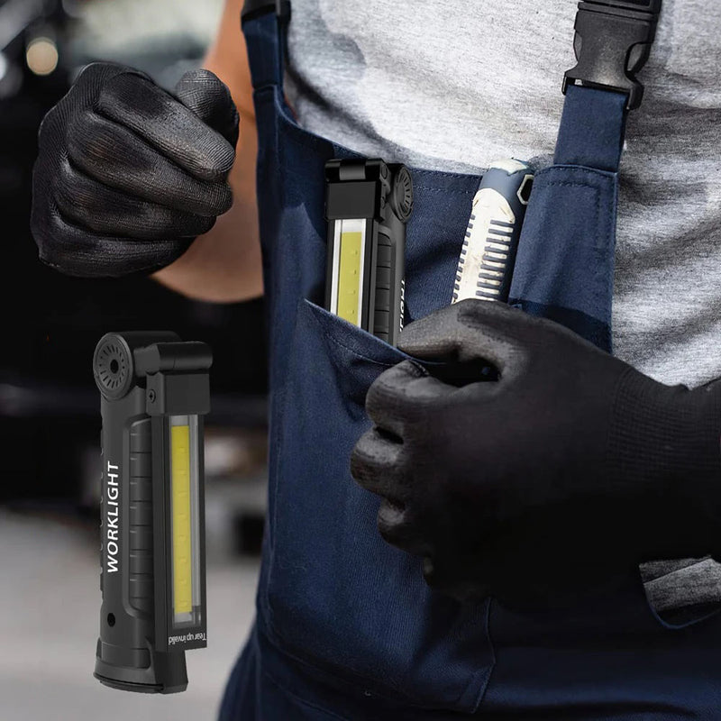 Hangable Versatile Rechargeable COB LED Work Light with Magnetic Base